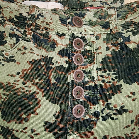NWT Sz 26 Anthropologie Camo Corduroy Jean Pants - Picture 5 of 14